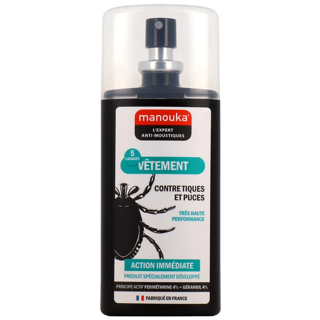 Manouka Spray Vêtements Anti-Tiques et Puces - Manouka