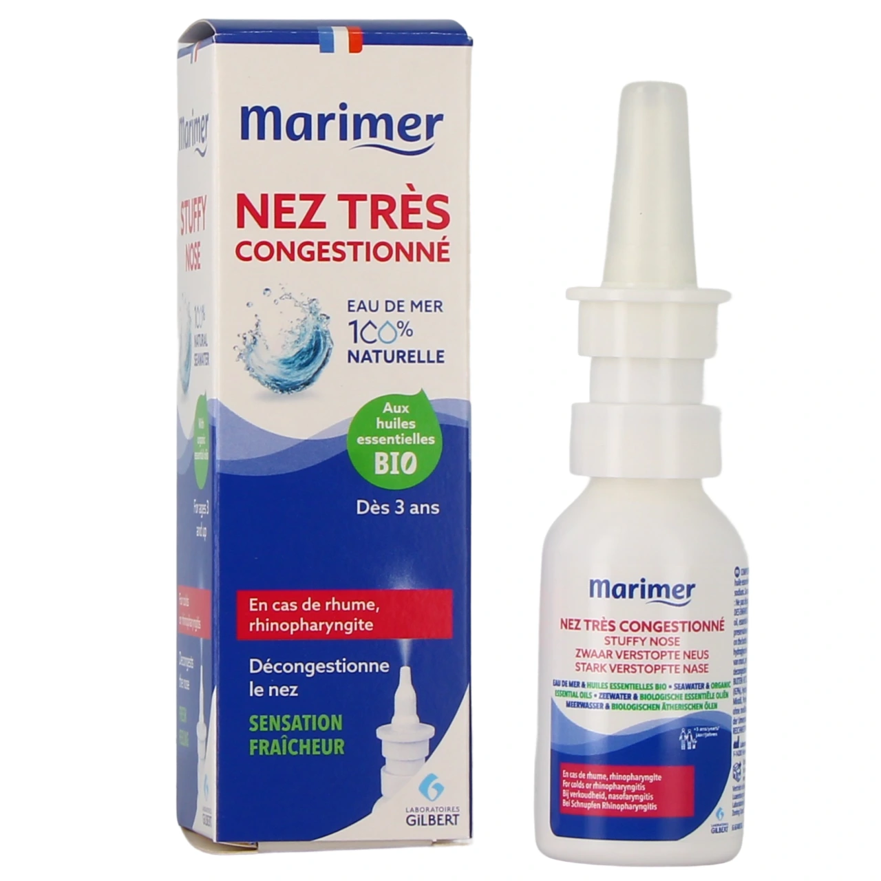 Marimer Spray Décongestionnant Nez Fortement Congestionné - Gilbert