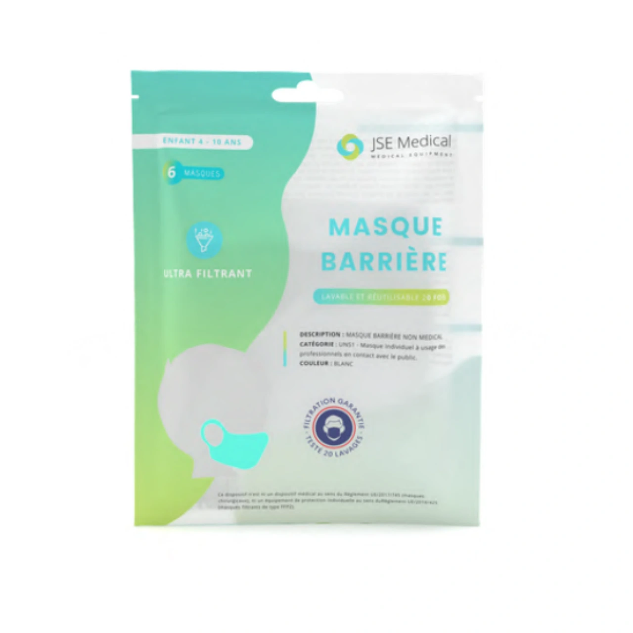 Masque Barrière Réutilisable - Vue 4