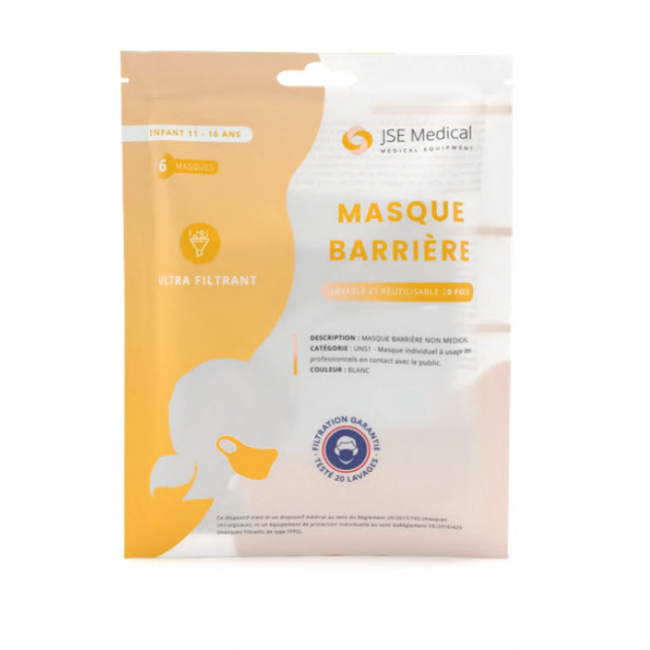 Masque Barrière Réutilisable - Vue 5