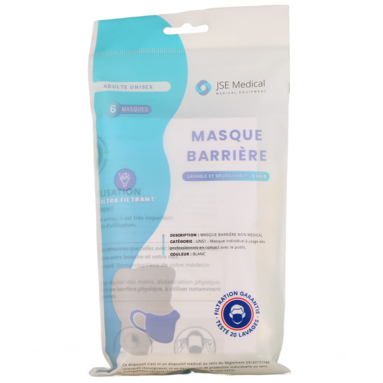 Masque Barrière Réutilisable - JSE Medical