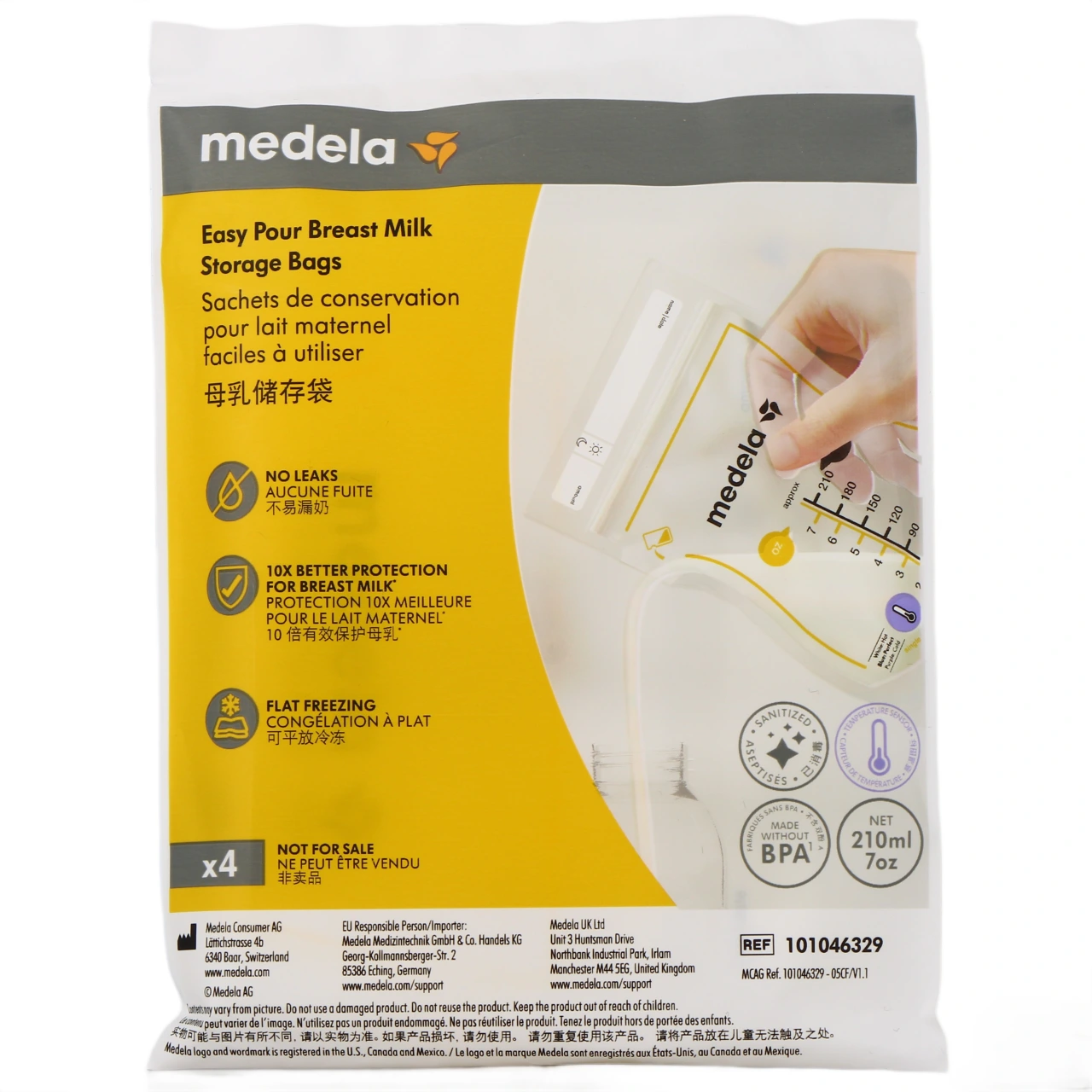 Medela 4 sachets de conservation de lait maternel - Medela