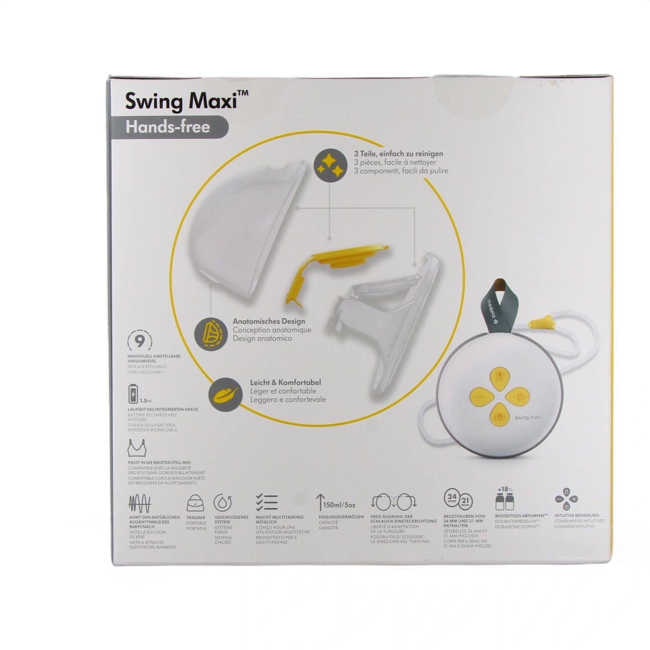 Medela Swing Maxi Hands Free Tire-Lait électrique Double - Vue 3