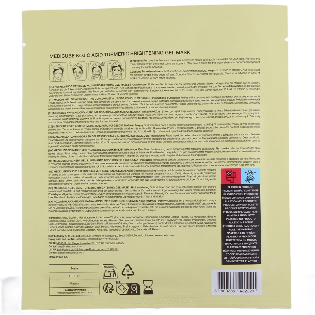 Medicube Masque Gel éclaircissant - Vue 2