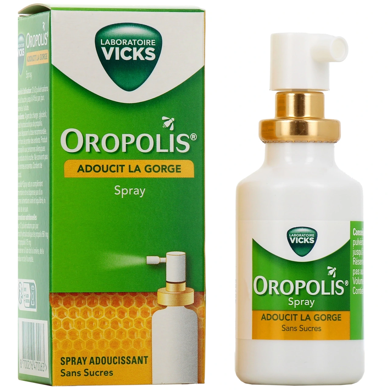 Oropolis Spray Adoucissant pour la Gorge - Vicks