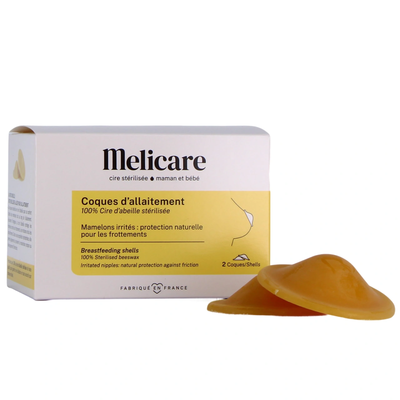 Melicare Coques d'Allaitement en Cire d'Abeille - Melicare