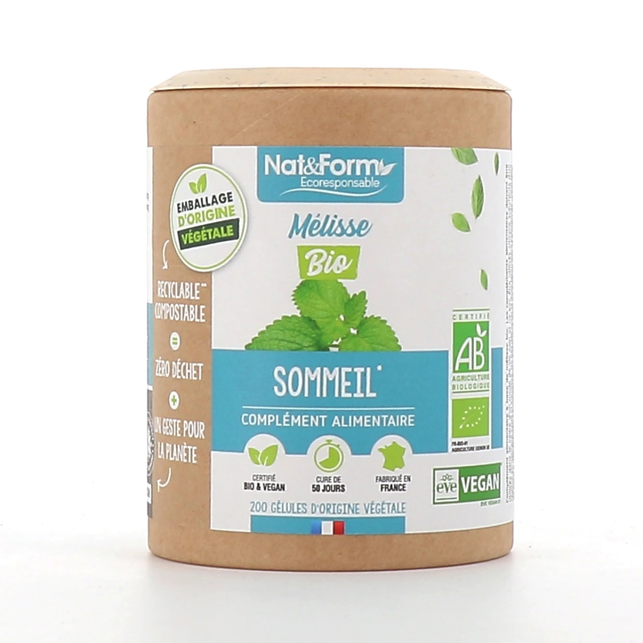 Nat & Form Mélisse Bio Sommeil - Nat & Form