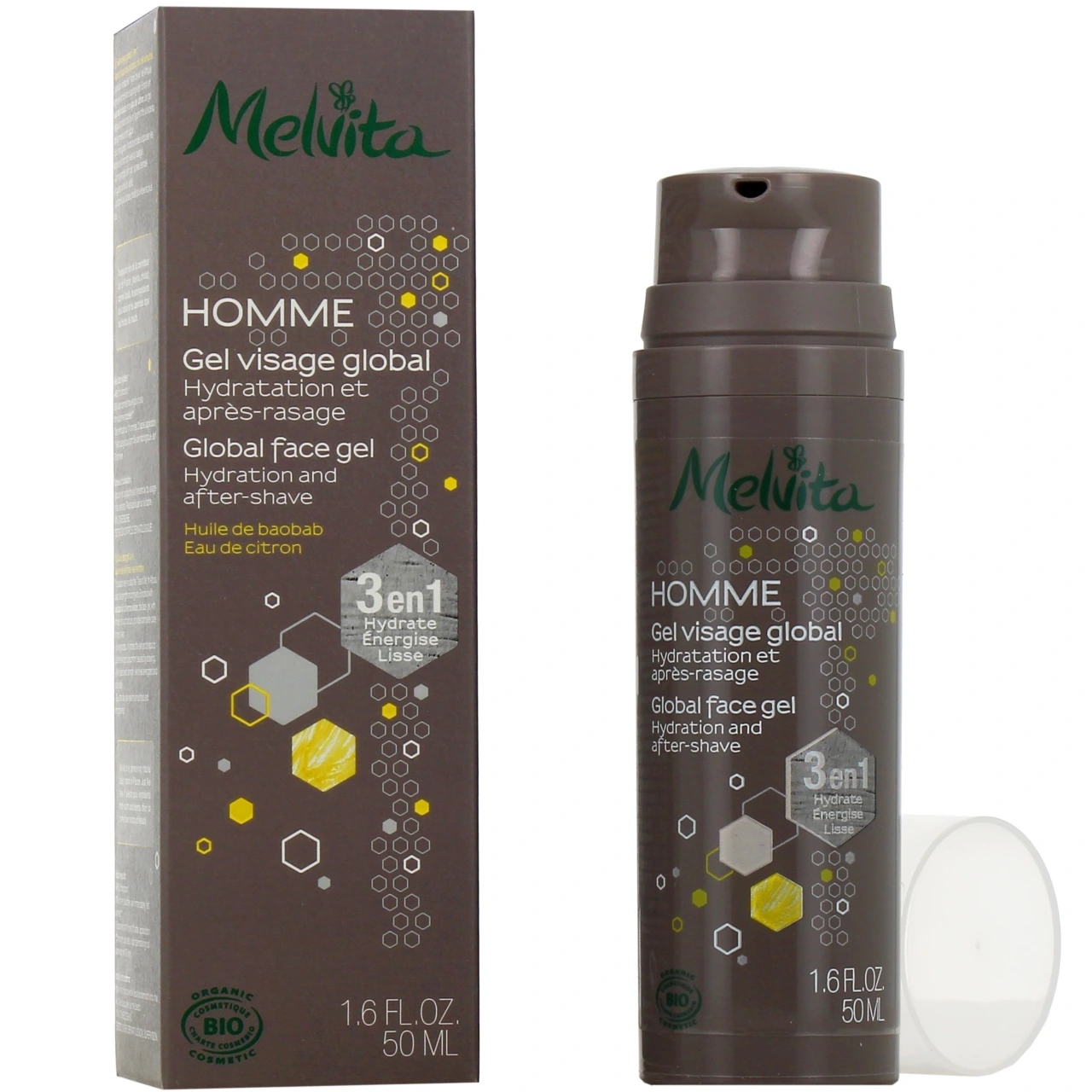 Melvita Homme Gel Visage Global - Melvita
