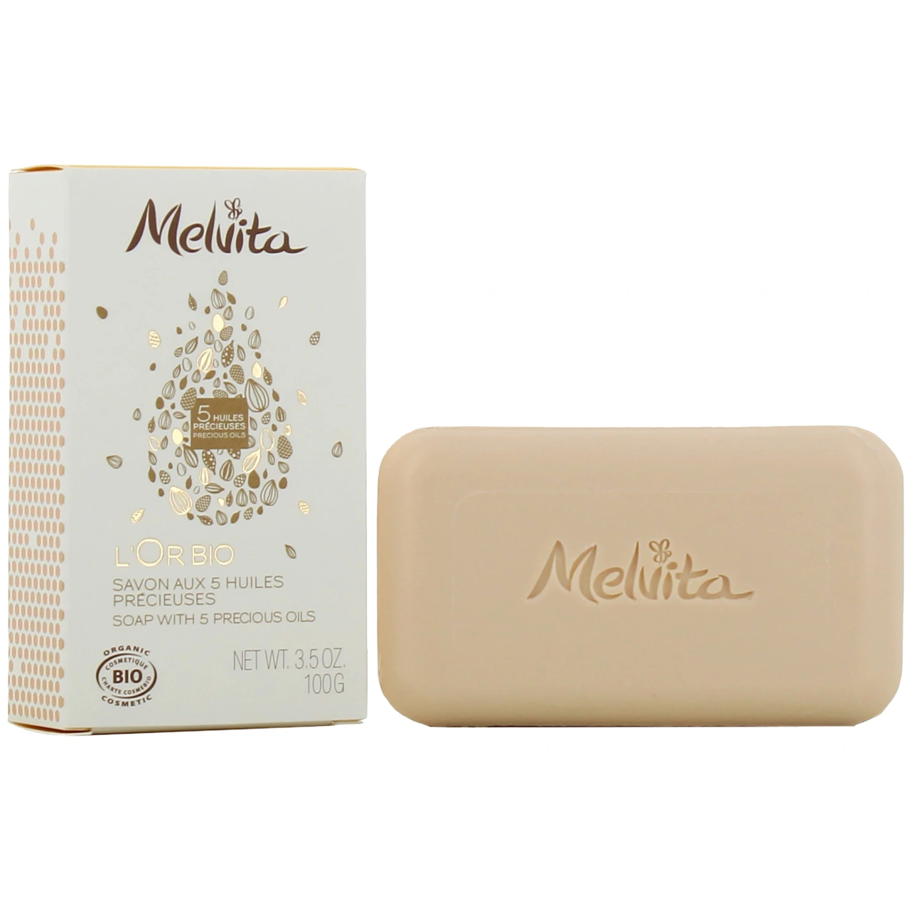 Melvita L'Or Bio Savon aux 5 huiles précieuses - Melvita