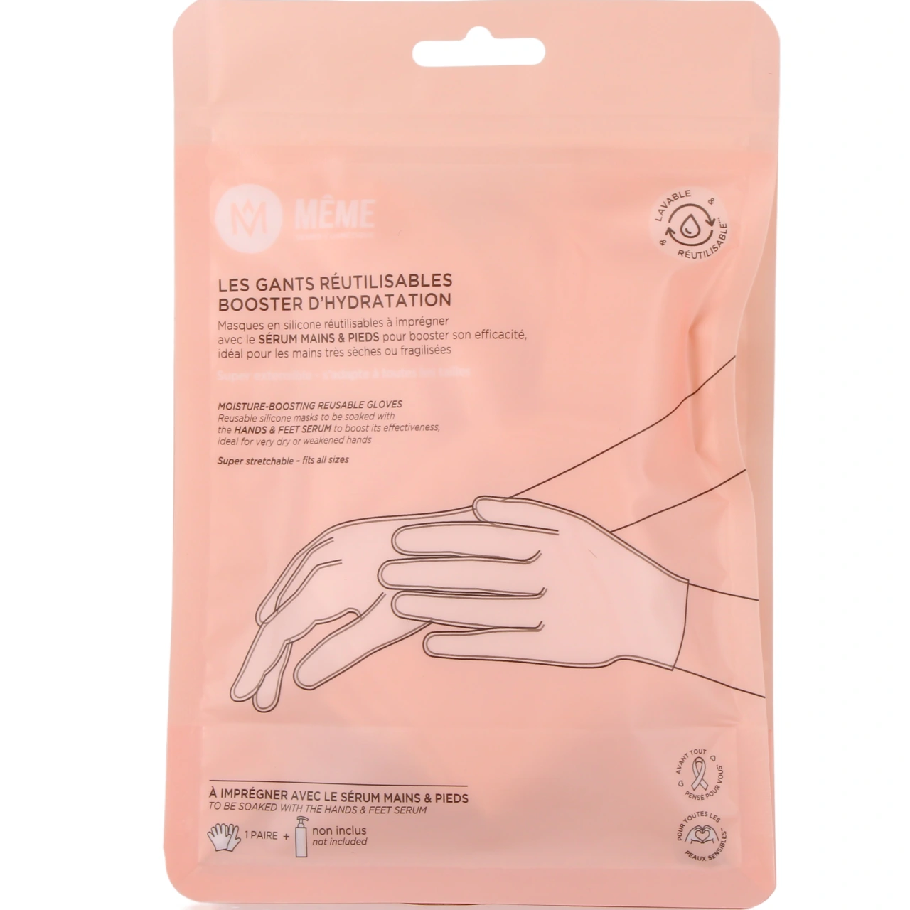 Même Gants Réutilisables Booster d'Hydratation - Même