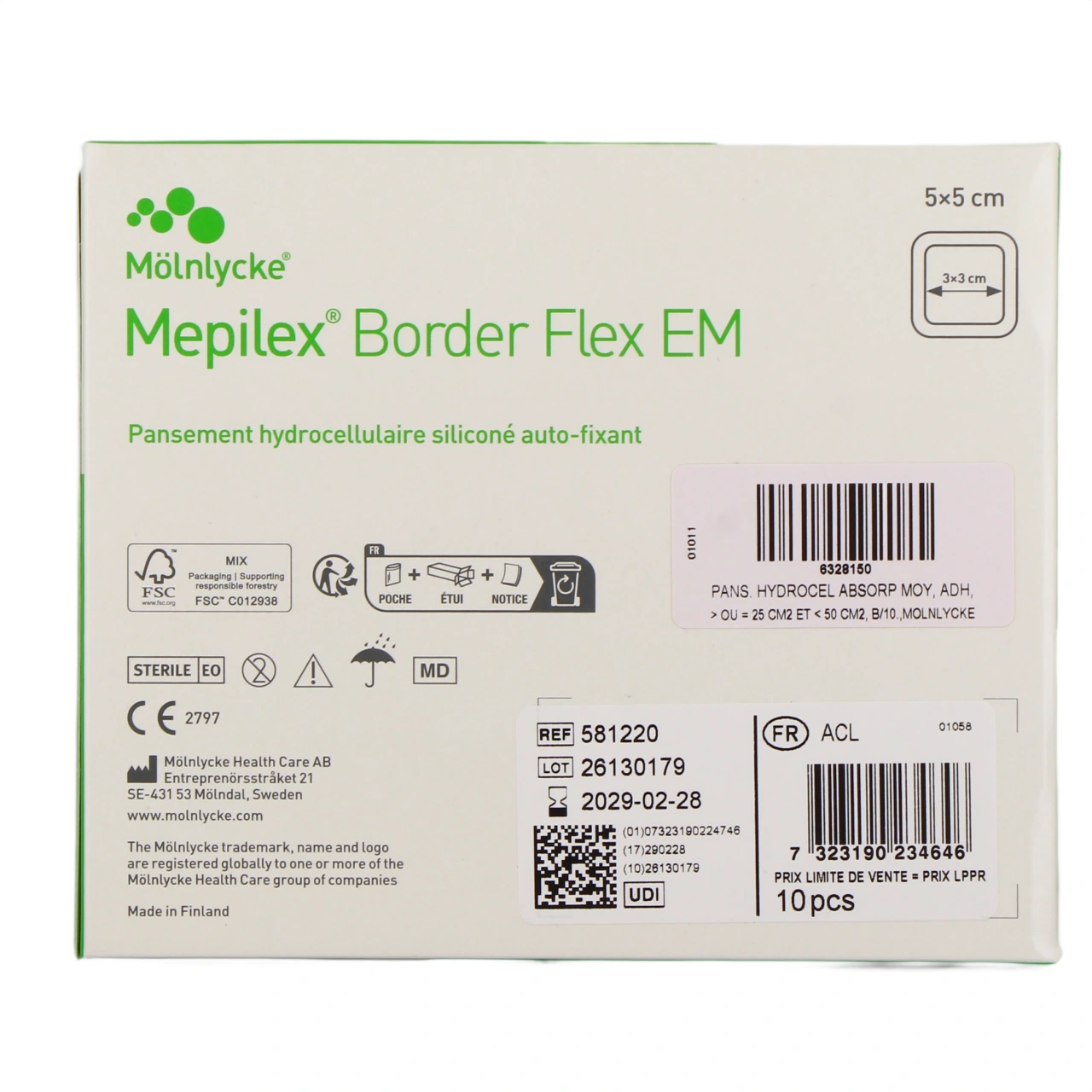 Mepilex Border Flex EM Pansement hydrocellulaire - Vue 3