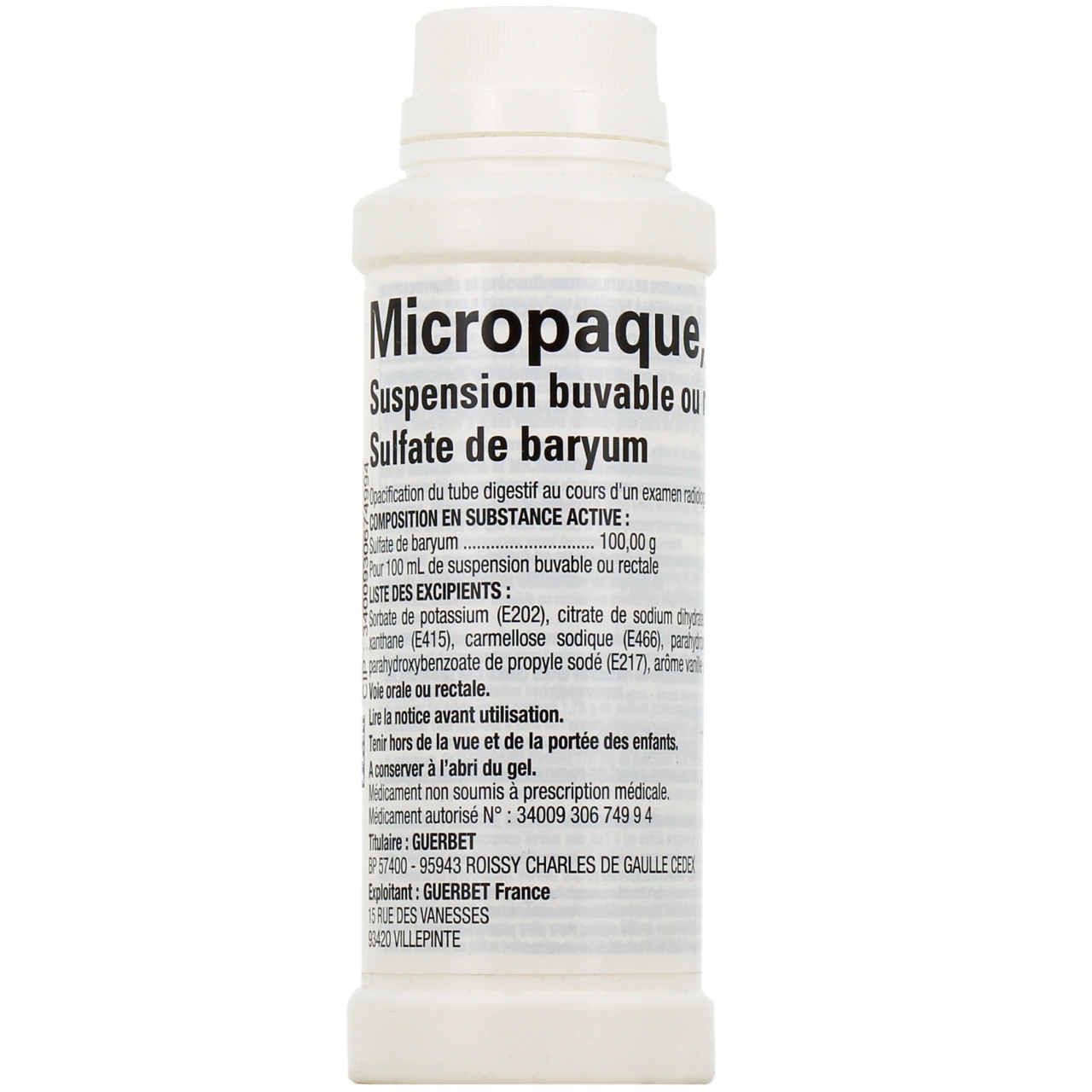 Micropaque Suspension Buvable ou Rectale - Guerbet
