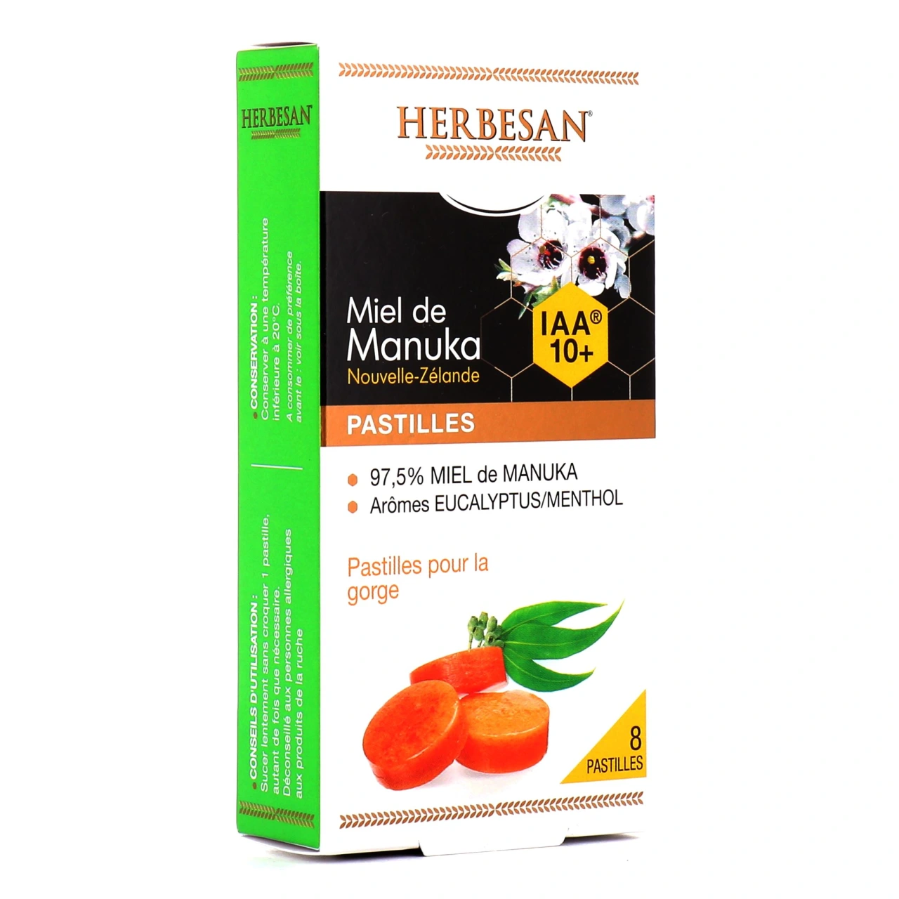 Herbesan Pastilles pour la Gorge Miel de Manuka - Vue 3