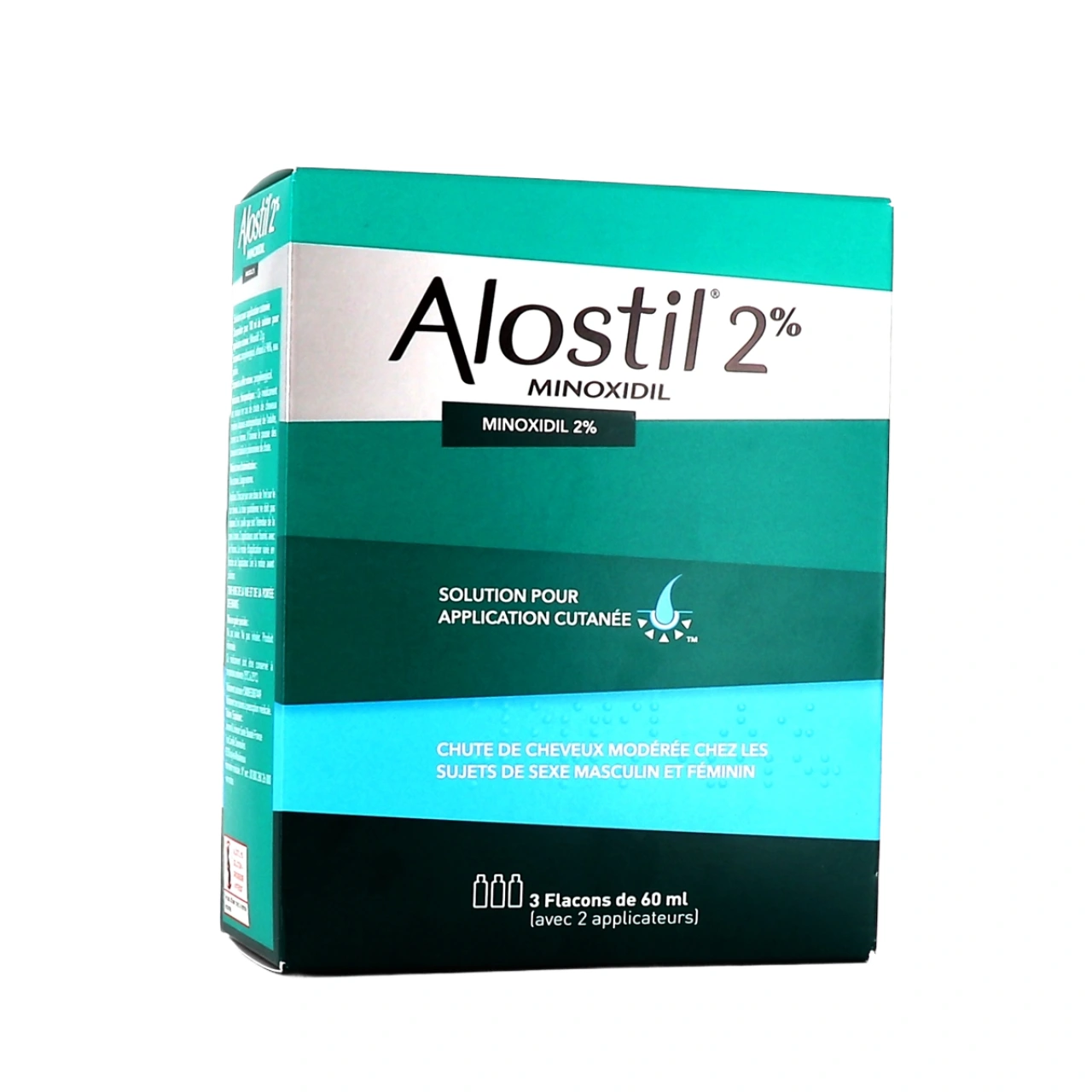 Minoxidil 2% 3x60 ml - Vue 4