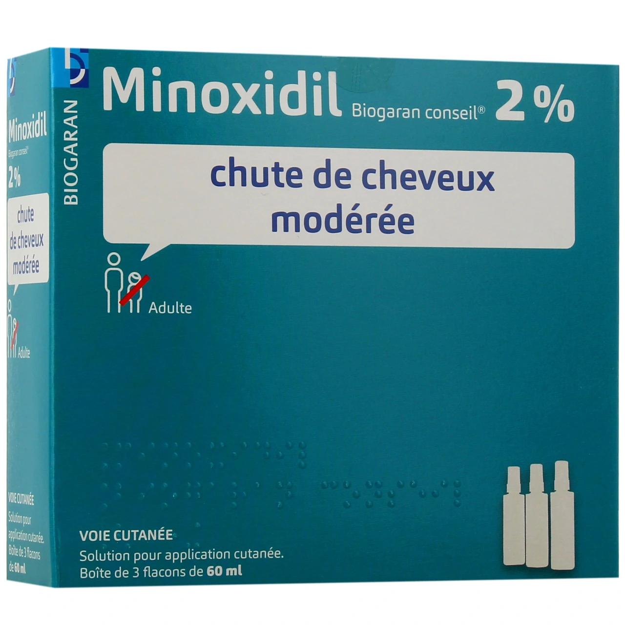 Minoxidil 2% 3x60 ml - Vue 9