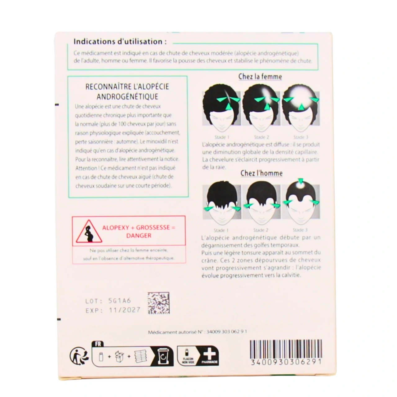 Minoxidil 2% 3x60 ml - Vue 13