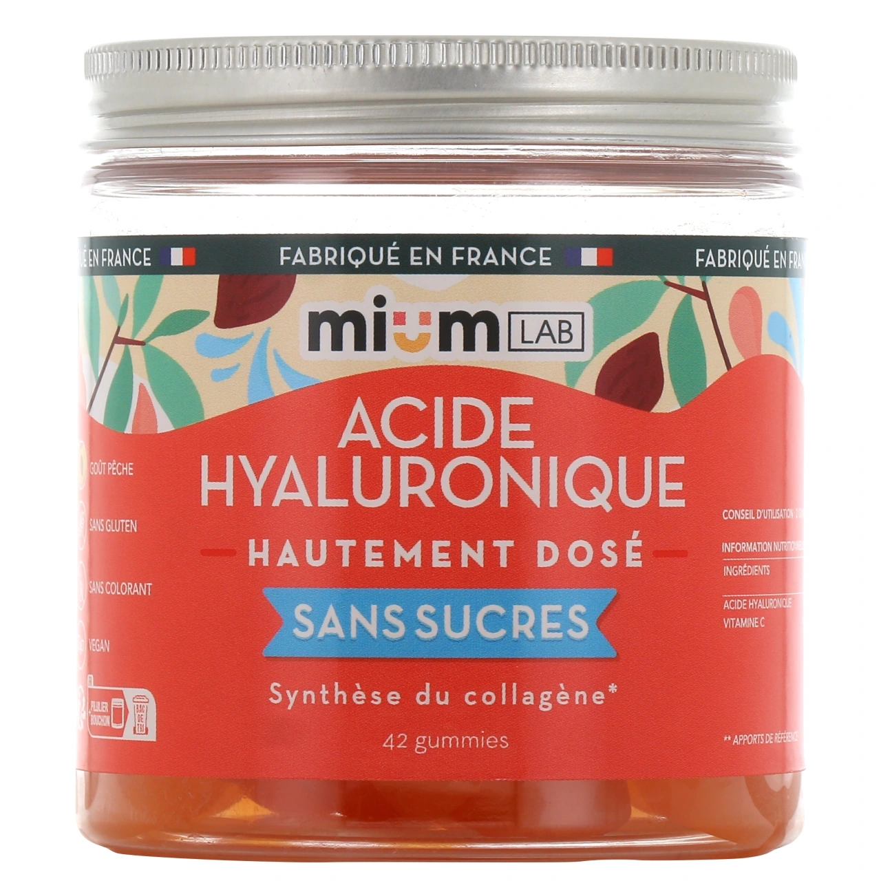 Mium Lab Acide Hyaluronique Gummies sans sucres - Mium Lab