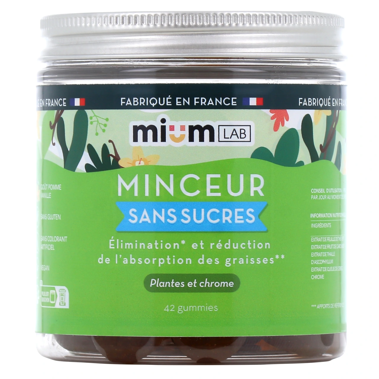 Mium Lab Minceur Gummies sans sucres - Mium Lab