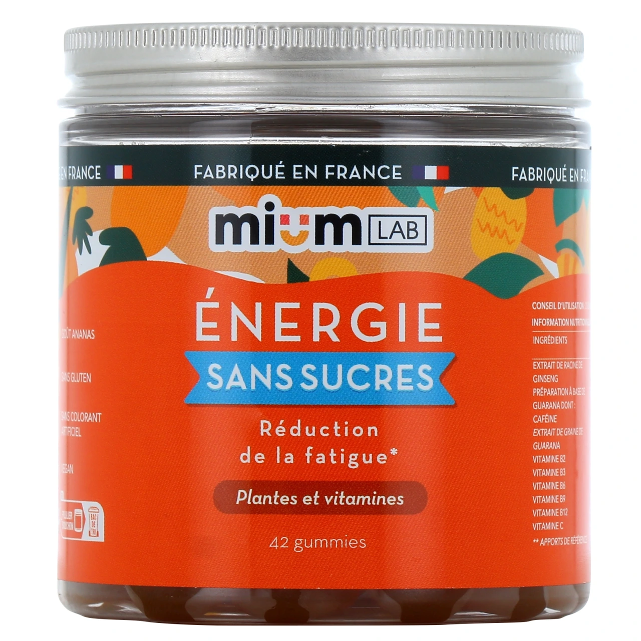 Mium Lab Énergie Gummies sans sucres - Mium Lab