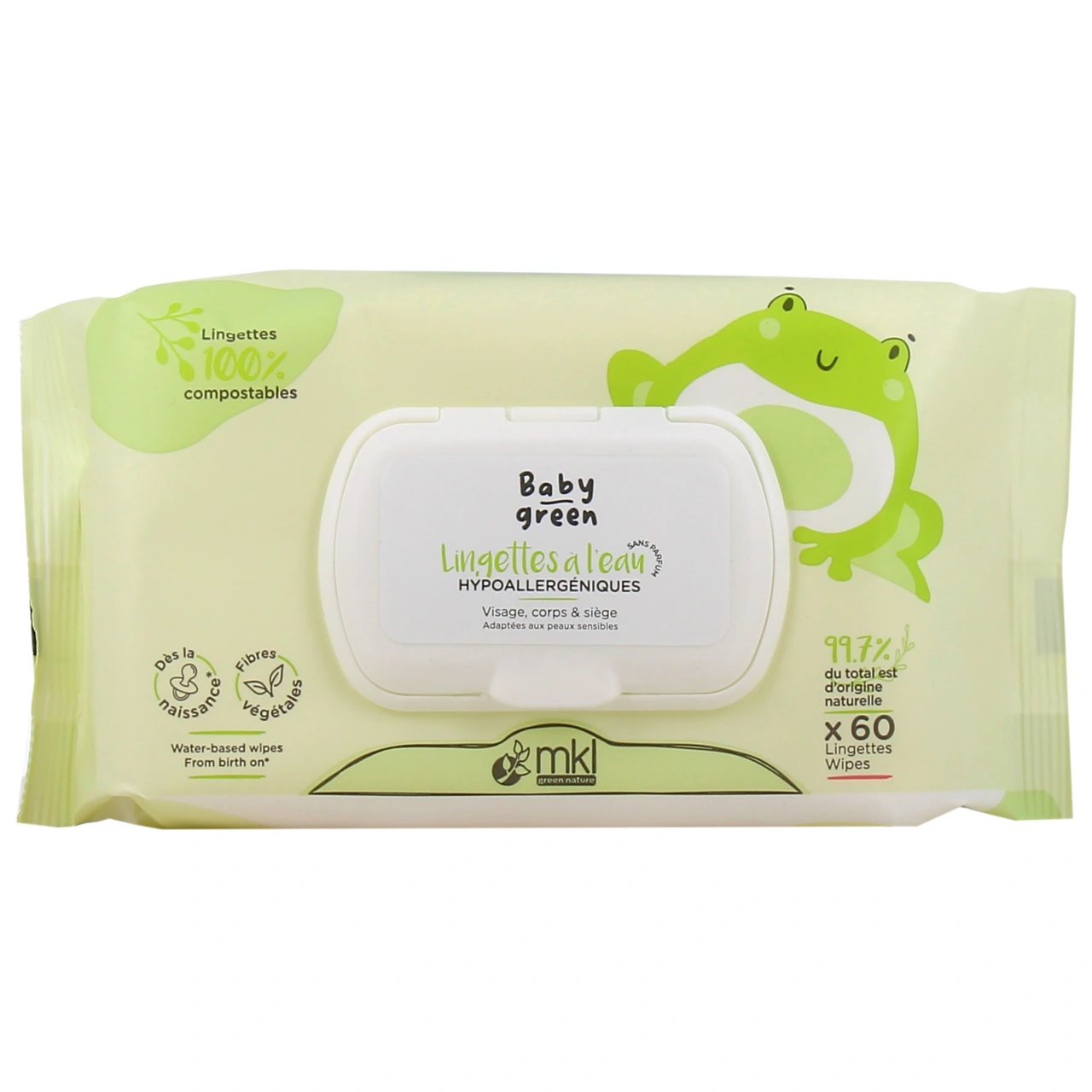 MKL Baby Green Lingettes à l'eau bio - MKL Green Nature