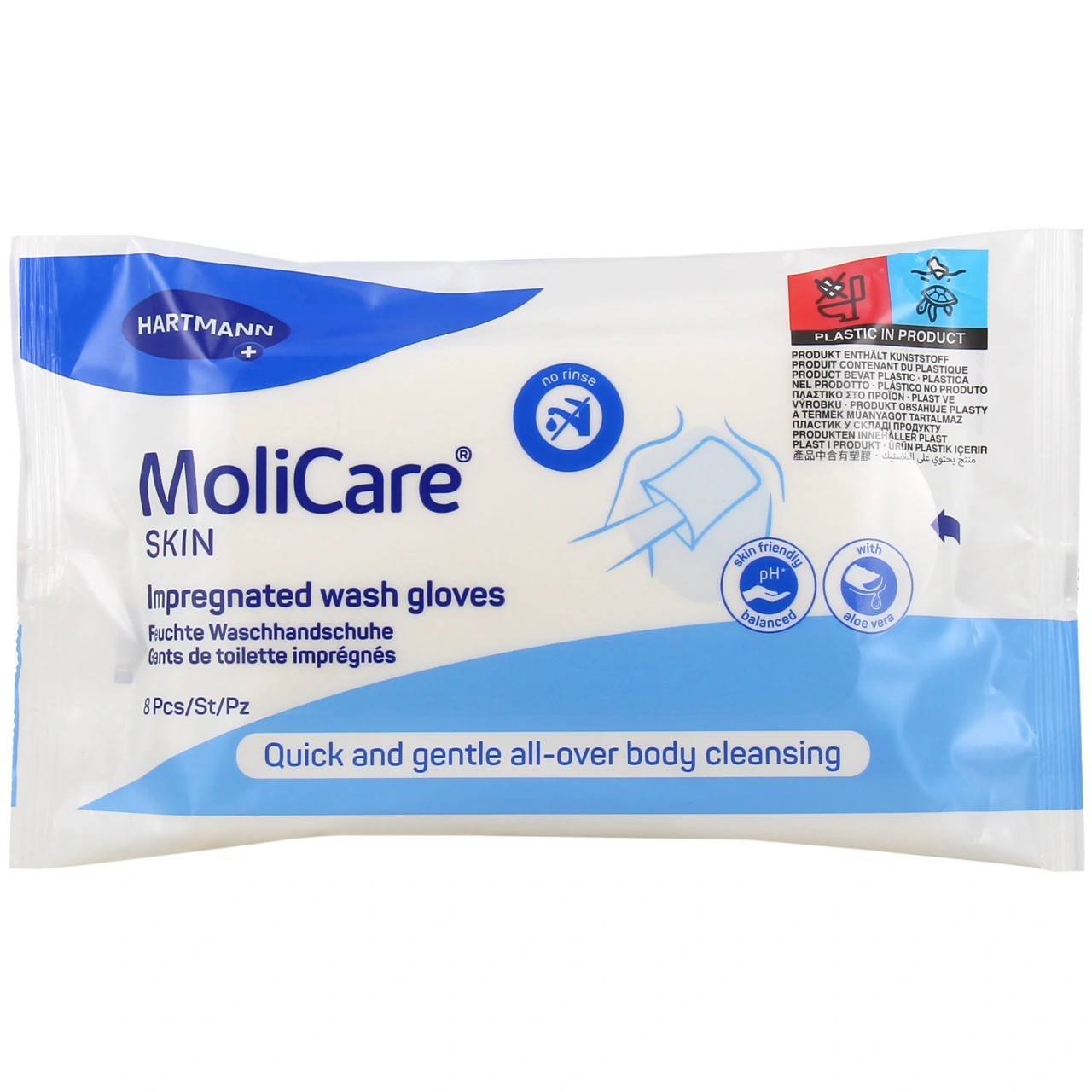 MoliCare Skin Gants de Toilette Imprégnés - Hartmann