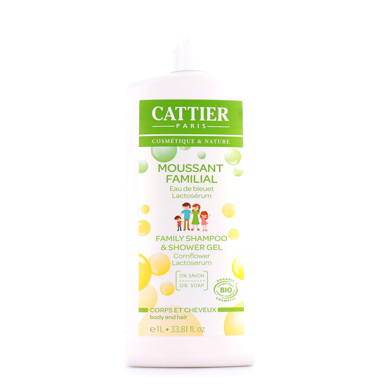 Cattier Gel Moussant Familial Bio Corps et Cheveux - Vue 10