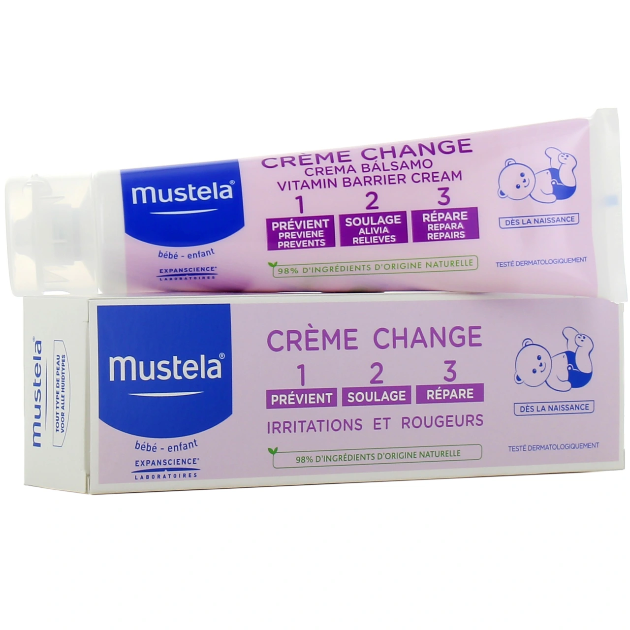 Mustela Crème change 1>2>3  Soin complet de l’épiderme fessier - Vue 4
