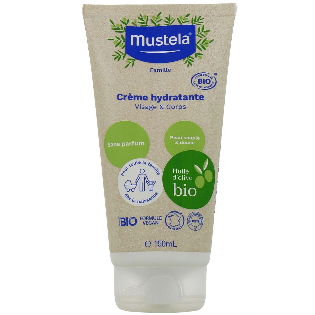 Mustela Crème Hydratante Bio Sans Parfum - Mustela