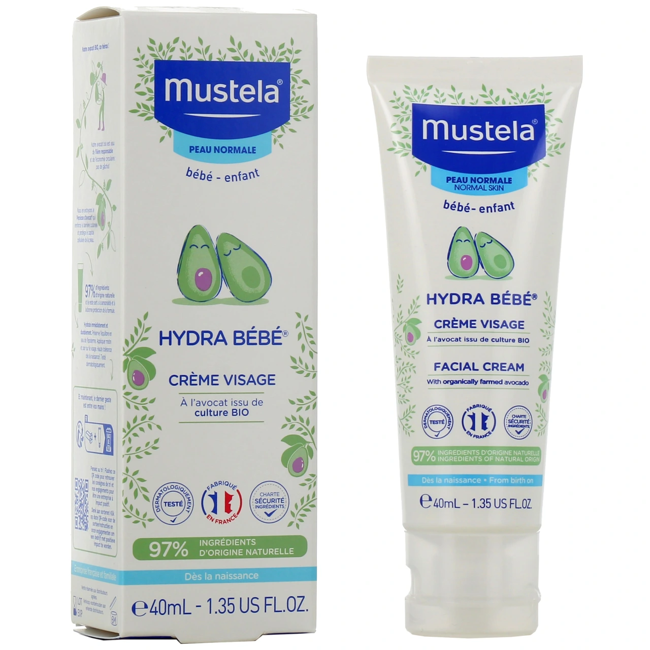Mustela Hydra Bébé Crème visage - Mustela