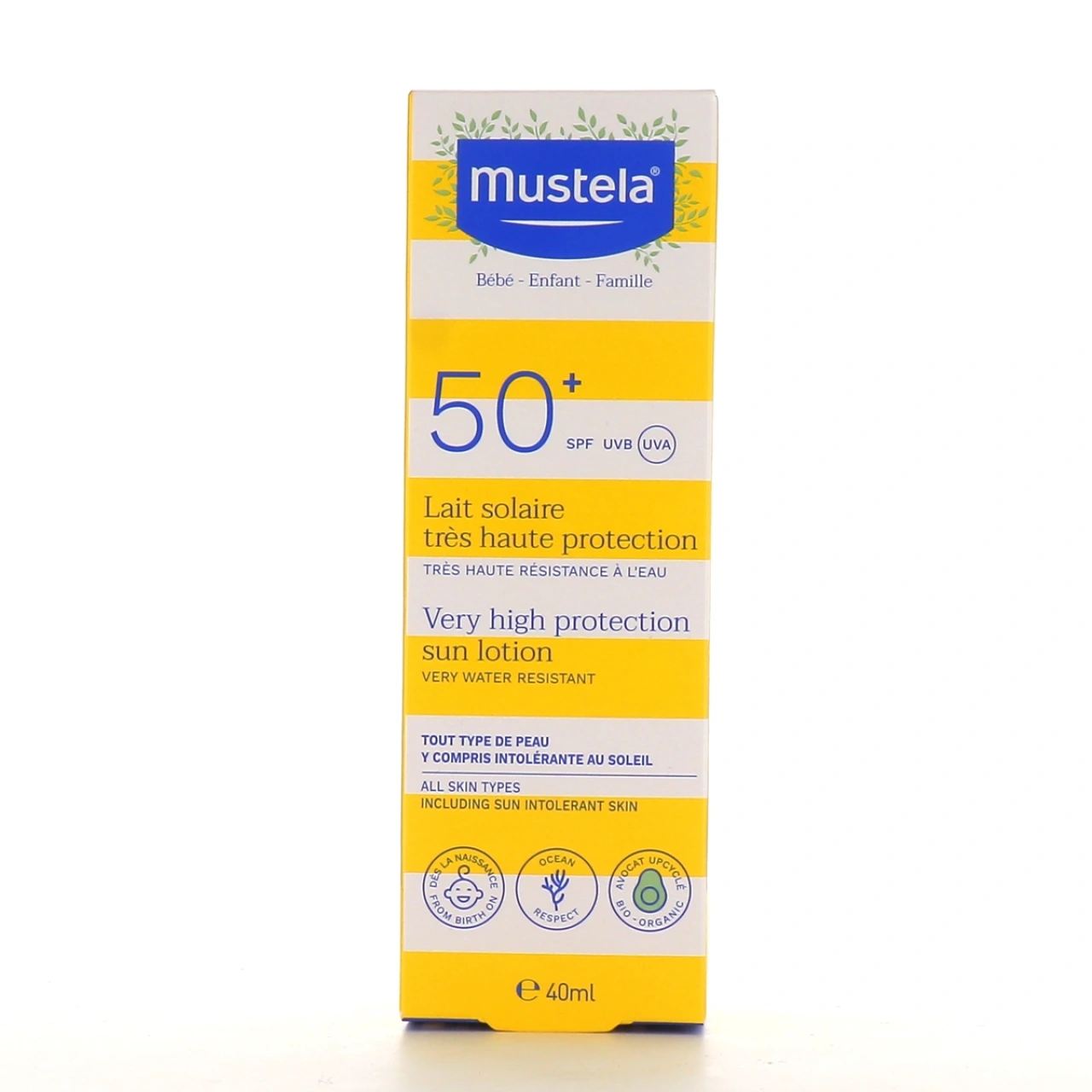 Mustela Lait Solaire Très Haute Protection SPF 50+ - Mustela