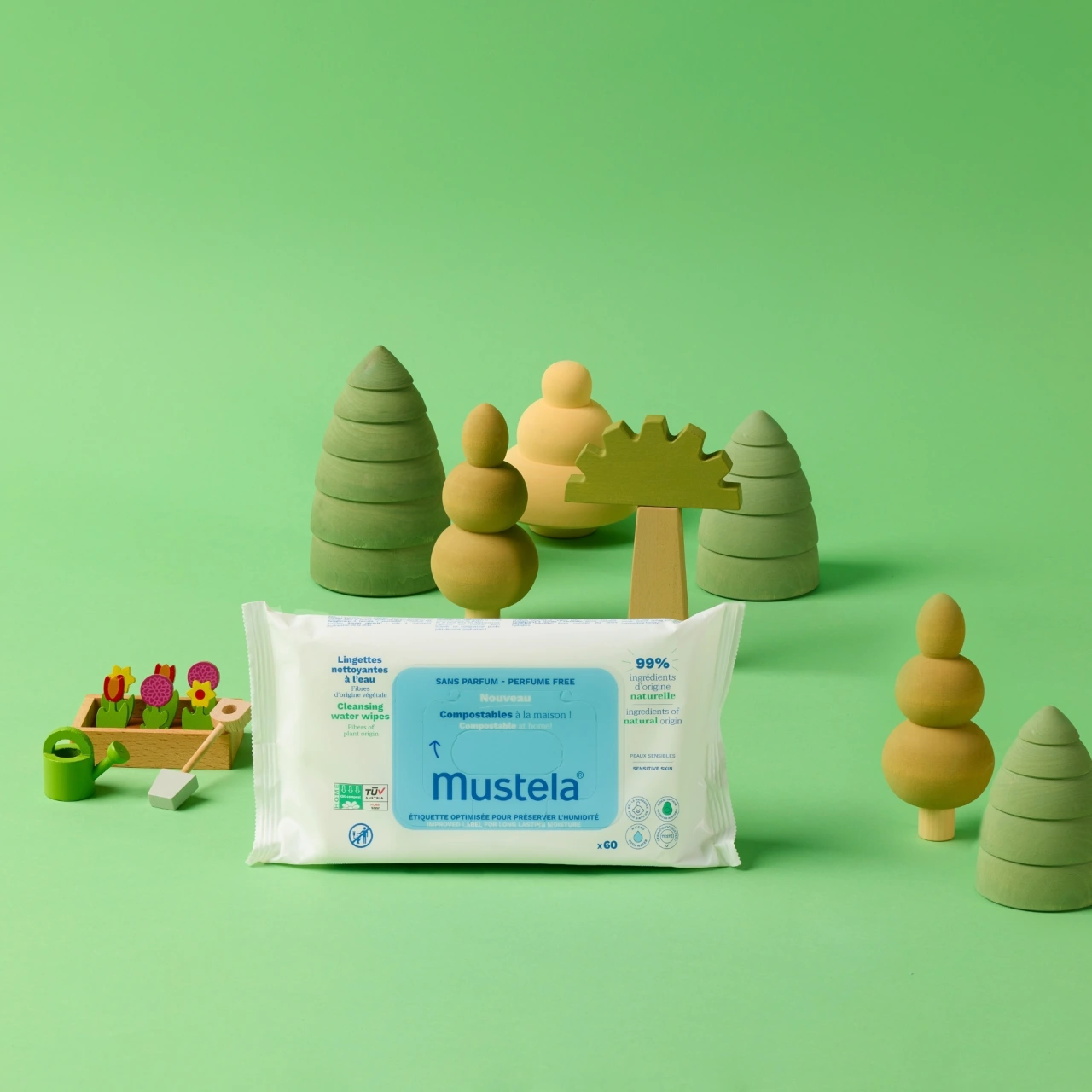 Mustela Lingettes Nettoyantes à l'Eau - Vue 2