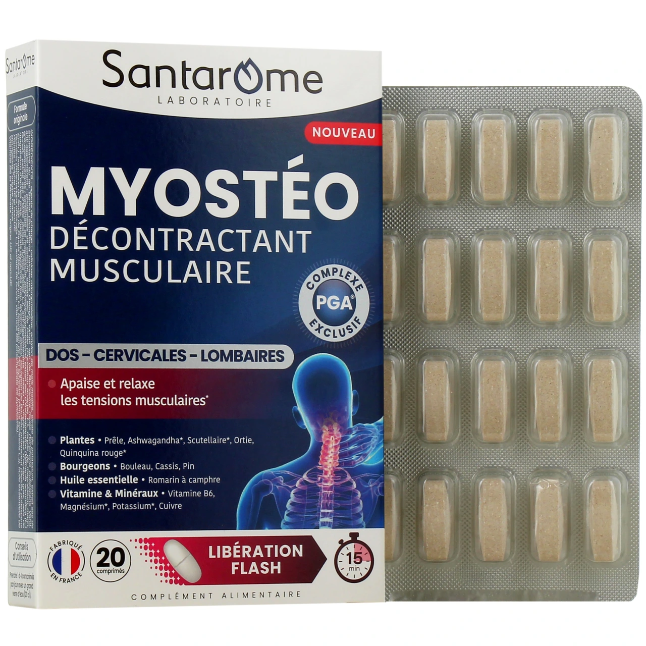Myostéo Décontractant Musculaire - Santarome Bio