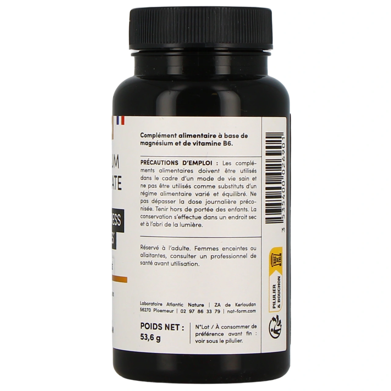 Nat & Form Bisglycinate de Magnésium - Vue 3