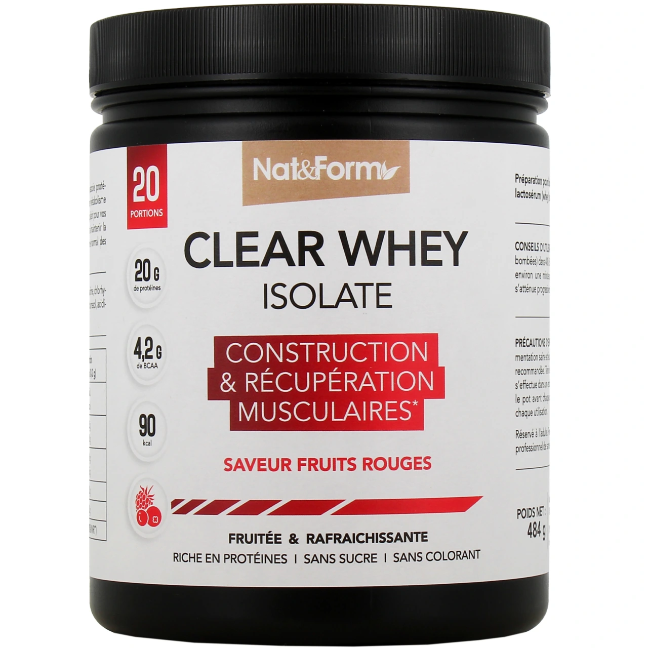 Nat & Form Clear Whey Isolate - Vue 4