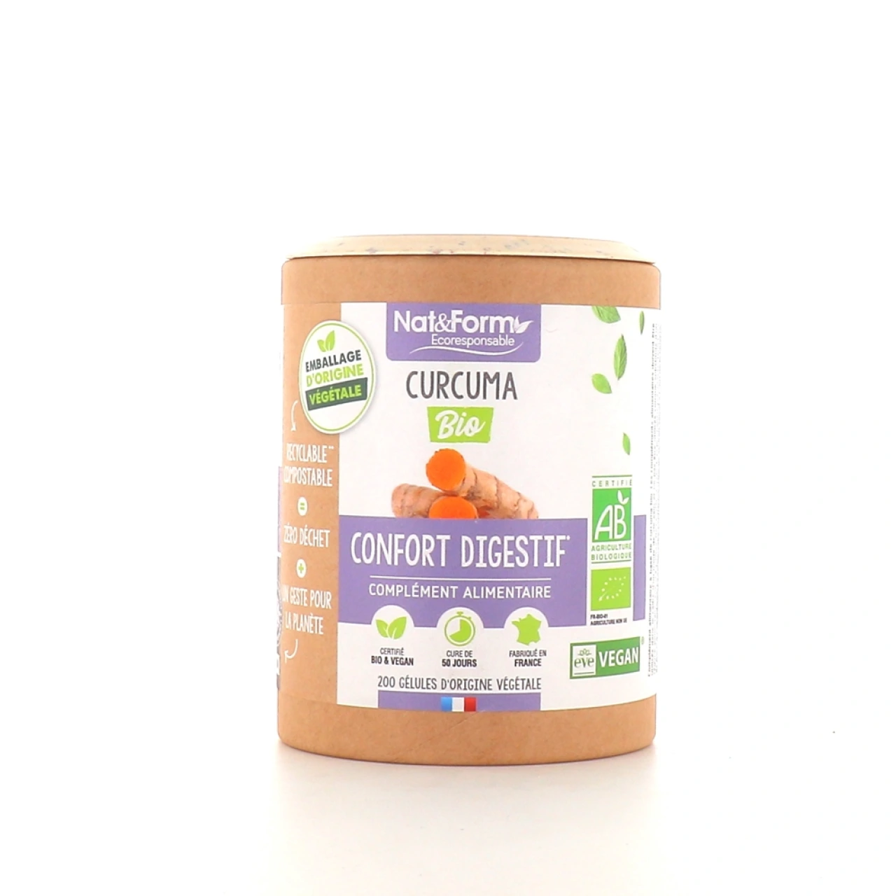 Nat & Form Curcuma Bio Confort Digestif - Vue 4