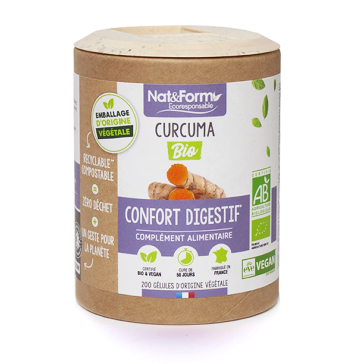 Nat & Form Curcuma Bio Confort Digestif - Vue 6