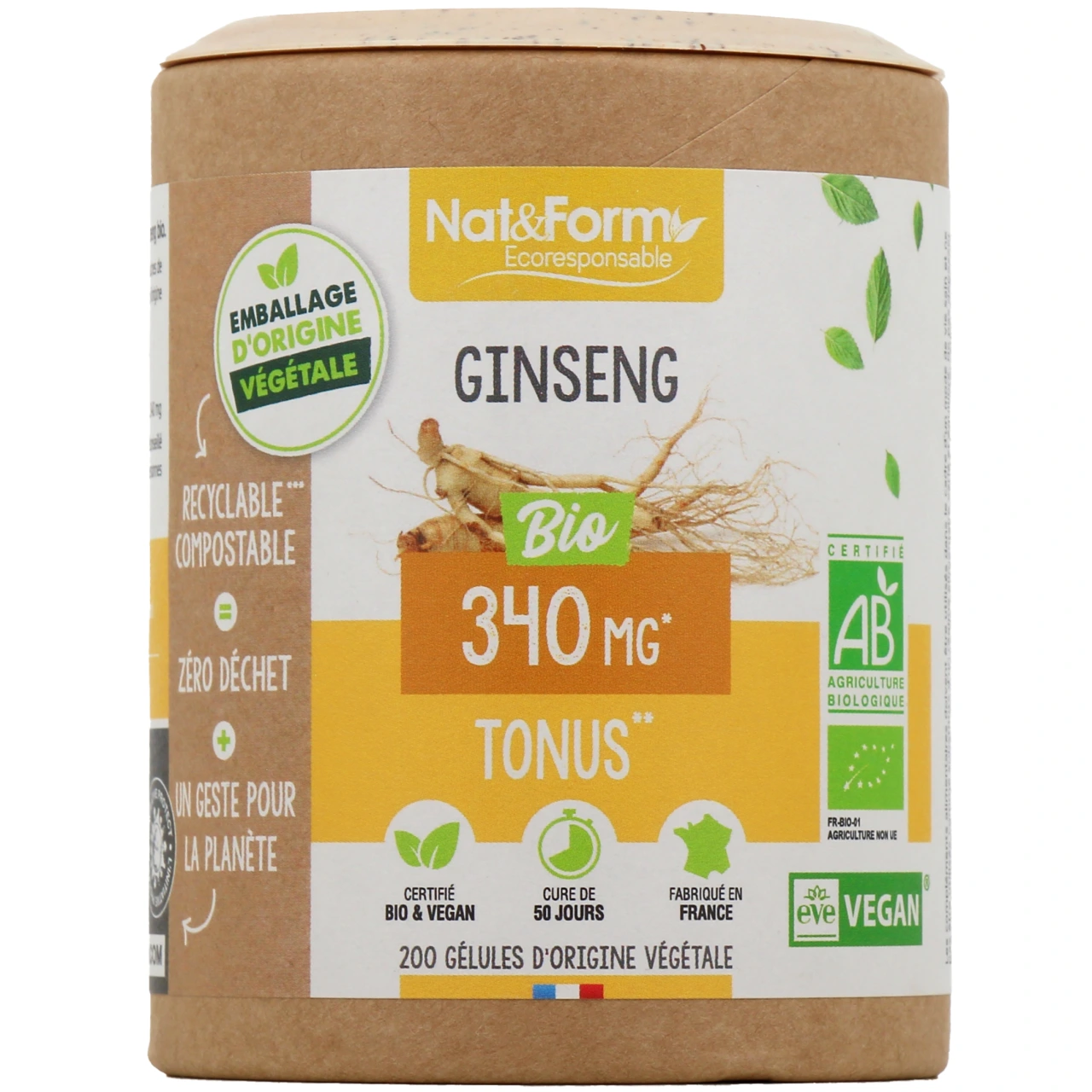 Nat & Form Ginseng Bio - Nat & Form