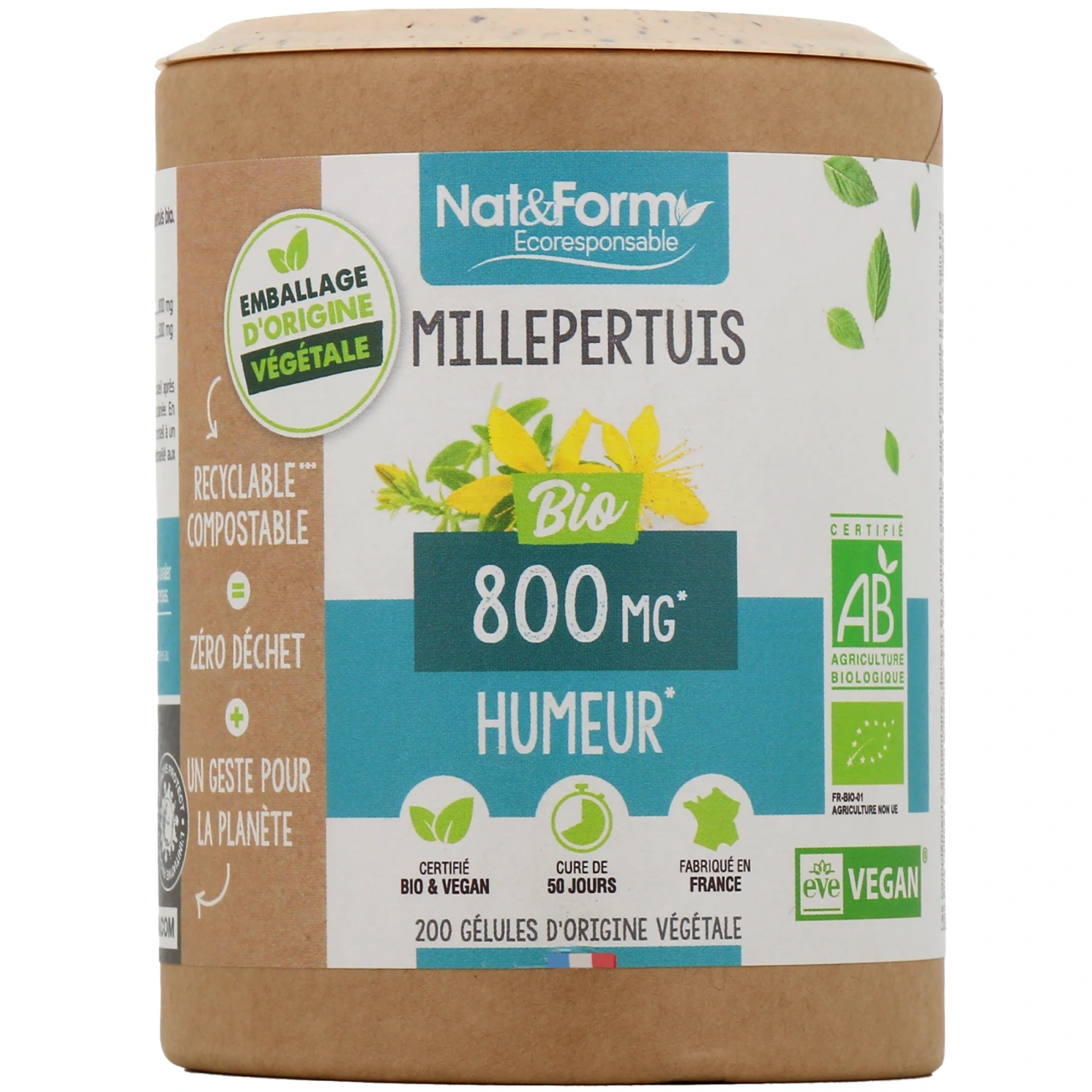 Nat & Form Millepertuis Bio - Nat & Form