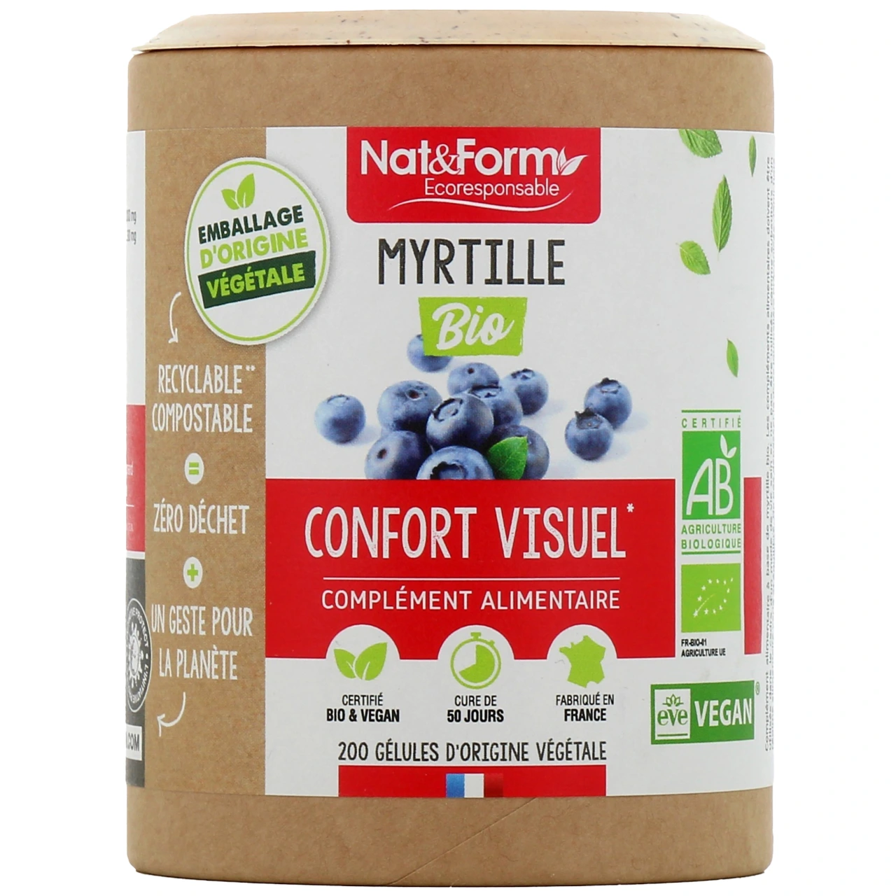 Nat & Form Myrtille Bio - Nat & Form