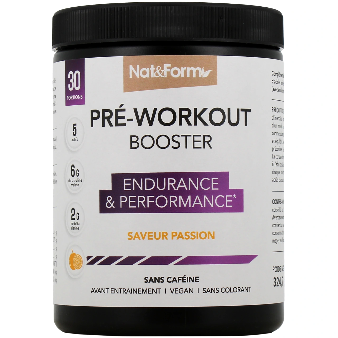 Nat & Form Pré-Workout Booster - Nat & Form