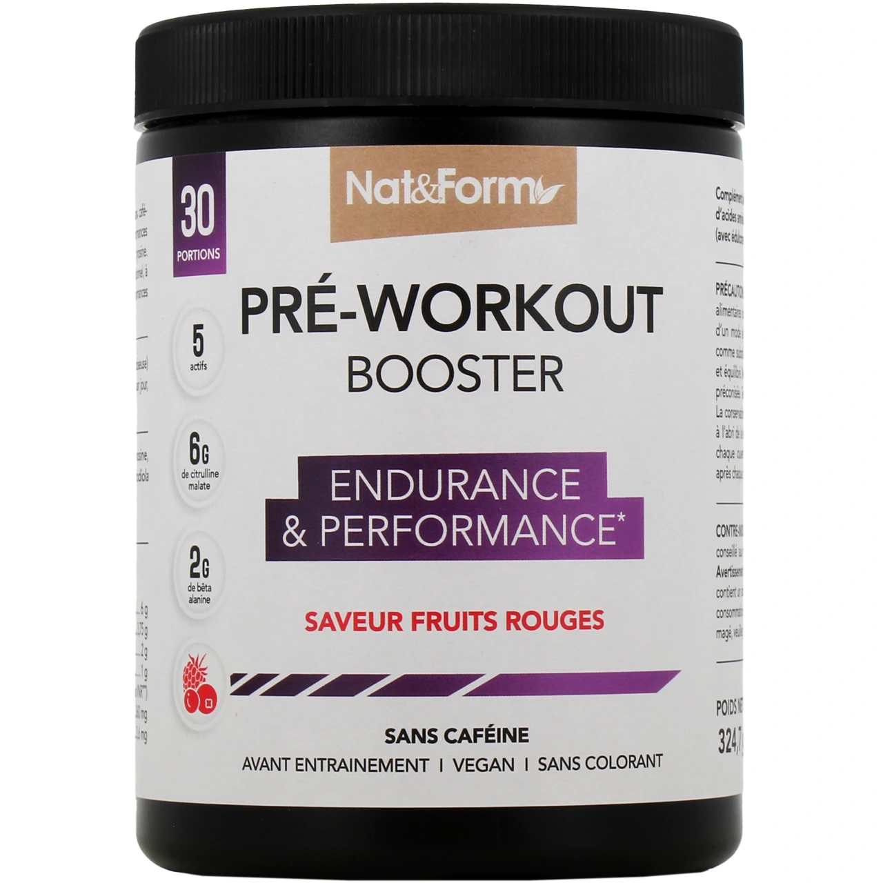 Nat & Form Pré-Workout Booster - Vue 4