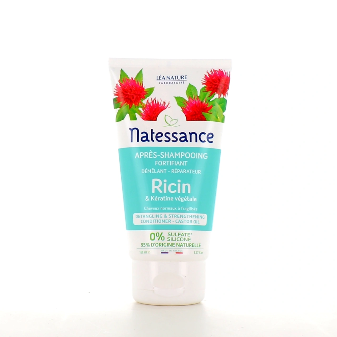 Natessance Après-shampooing Fortifiant Ricin & Kératine végétale - Natessance