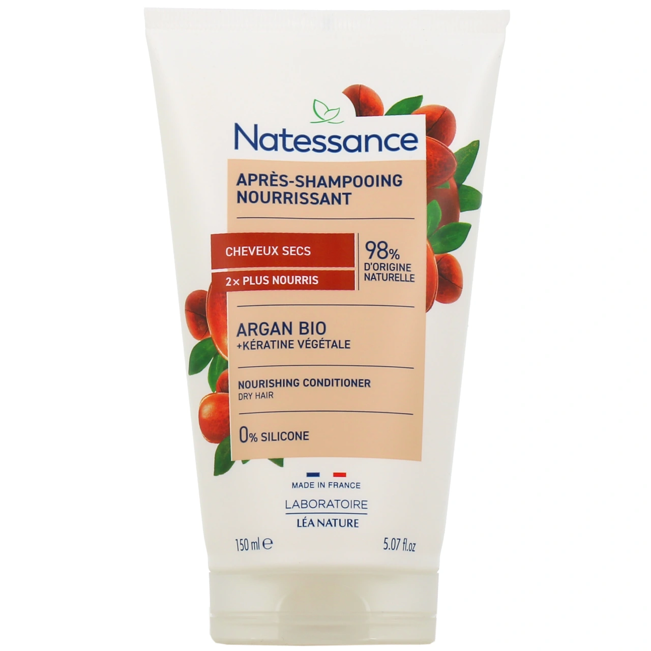 Natessance Après-shampooing Nutrition Intense Argan & Kératine Végétale - Natessance