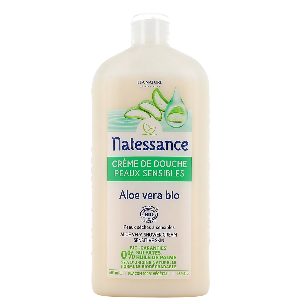 Natessance Crème de Douche Aloe Vera Bio - Natessance