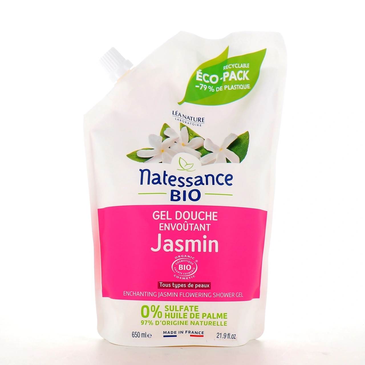 Natessance Gel douche Jasmin floral Bio - Vue 4