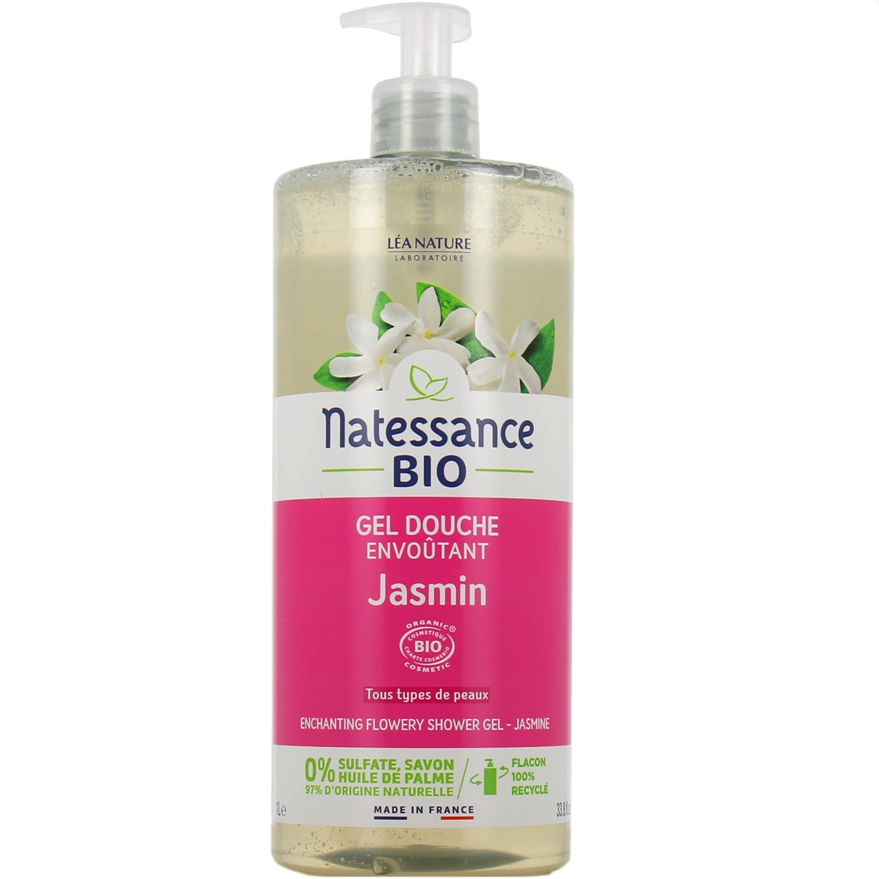 Natessance Gel douche Jasmin floral Bio - Natessance