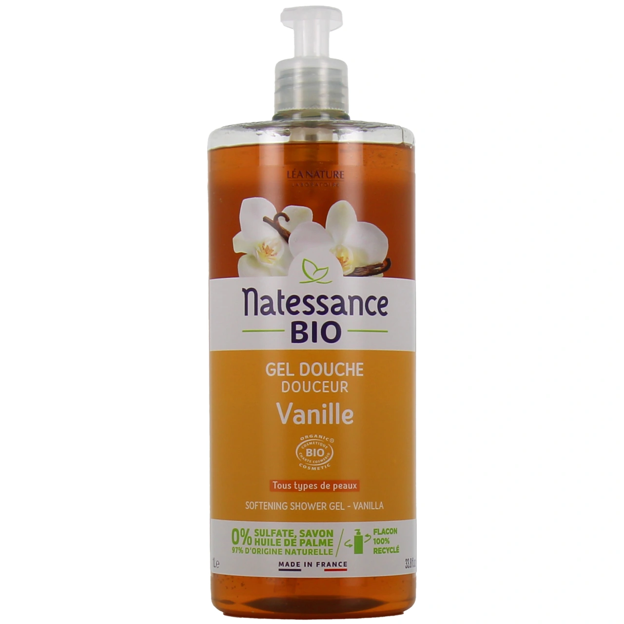 Natessance Gel douche Vanille fruitée - Natessance