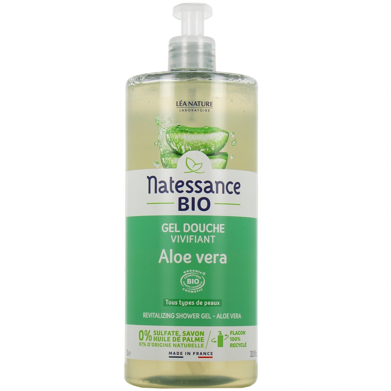 Natessance Gel Douche Vivifiant Aloe Vera Bio - Natessance