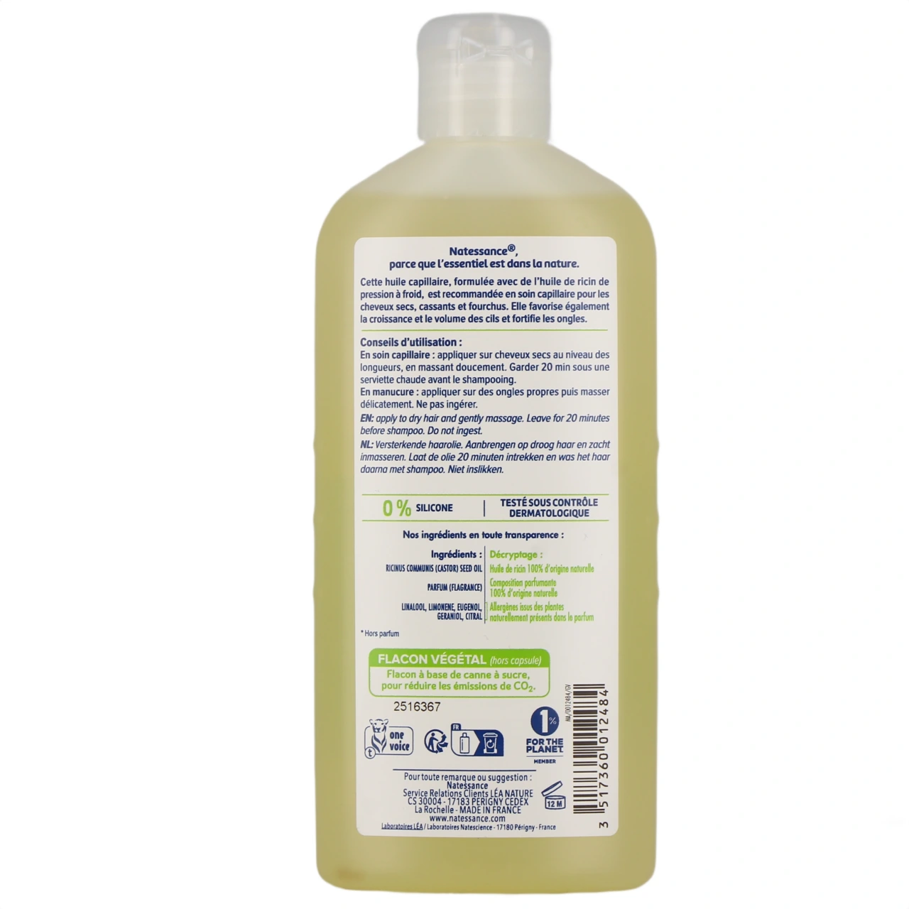 Natessance Huile Capillaire Fortifiante Ricin - Vue 6