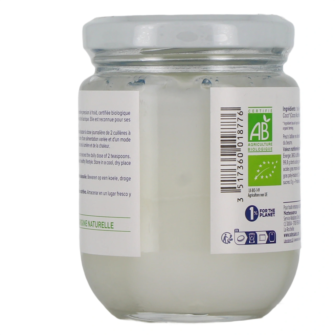 Natessance Huile de Coco Bio 100% pure - Vue 6